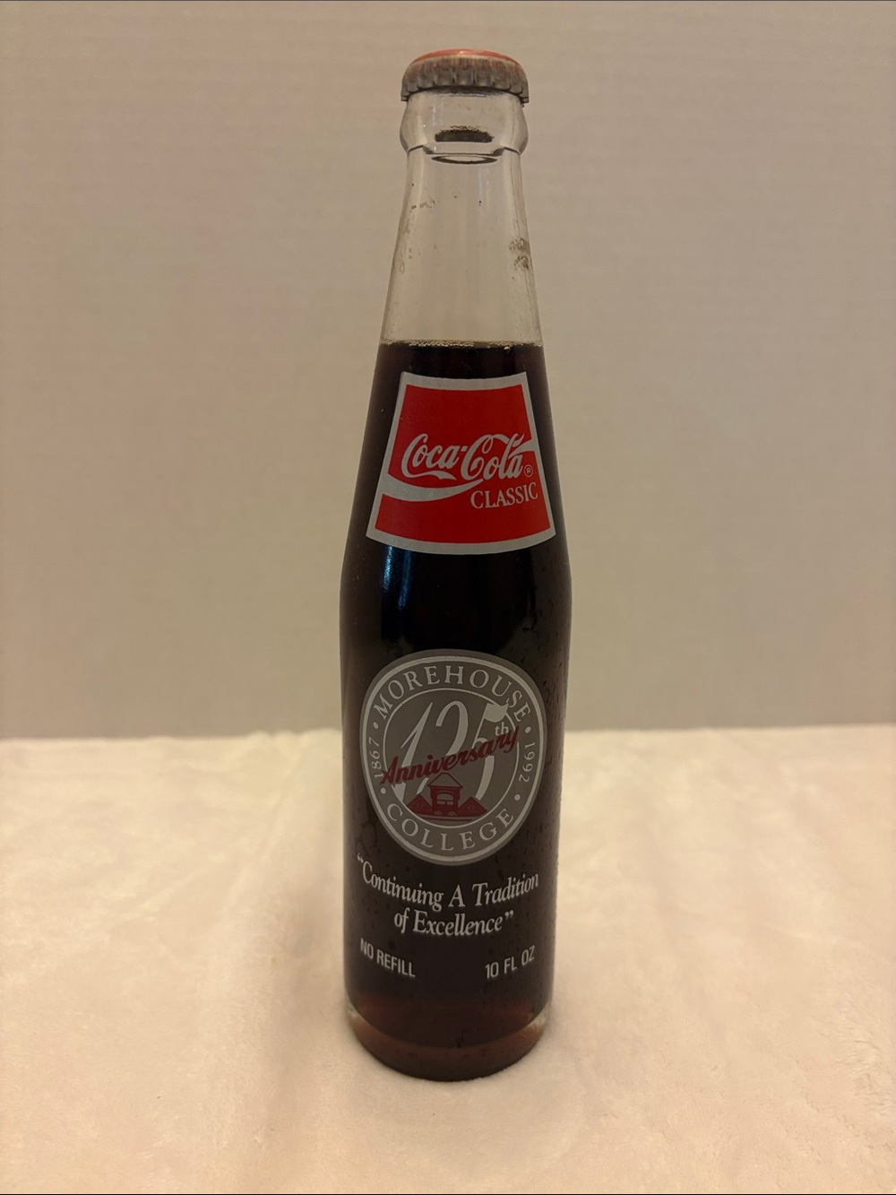 Collectible 125 Anniversary Morehouse Commemorative Coca Cola Bottle